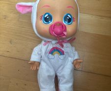 Cry Babies Dreamy the Unicorn 12 Baby Doll | Shimmery Removable Rainbow Pajamas