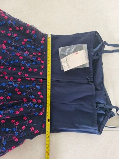 Orsay dress navy with blue and red/pink s. 38/10