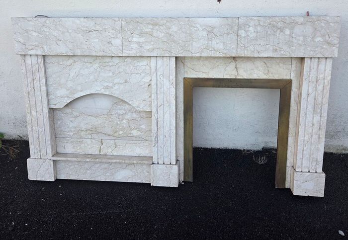 Marble fireplace