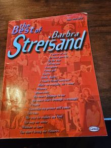The Best Of Barbra Streisand Music Book With Piano-vocals-guitar. Large Volume Paperback In Good Condition.  See Photos For Same.