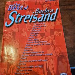 The Best Of Barbra Streisand Music Book With Piano-vocals-guitar. Large Volume Paperback In Good Condition.  See Photos For Same.