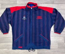 Ultra Rare Vintage 90s Umbro Blackrock College RFC Rugby Jacket Mens XL