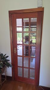 Glass pane door