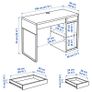 Ikea Micke Desk Black 105 X 50 Cm Image 2