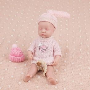 Reborn Doll Mini Full Body Silicone Reborn Baby Doll Newborn Baby Doll Real Baby Doll Handmade Soft Baby Doll