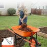 Garden Wheelbarrow Cart 5 Cu Ft One Wheel Image 4