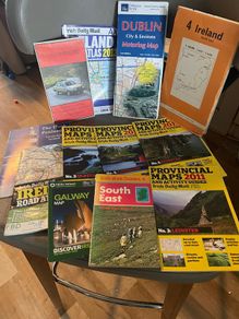vintage Irish road maps