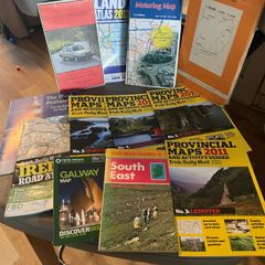 vintage Irish road maps