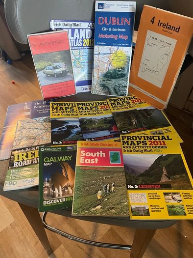 vintage Irish road maps