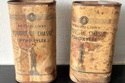 2 x Vintage Shotgun Powder Tins