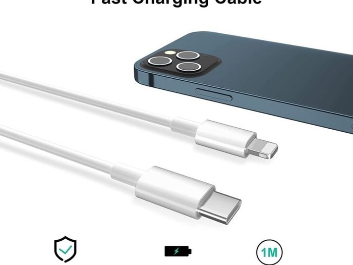 20W USB C Fast Charger With 1M Cable for iPhone 14/14 Plus/14 Pro/14 Pro Max/13 12 11 X XR XS SE 2020 8 7 6 6S Mini, Pad Pro, USBC PD Wall Charging Plug Type C Power Adapter and 3.3FT Cord