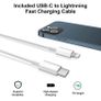 20W USB C Fast Charger With 1M Cable for iPhone 14/14 Plus/14 Pro/14 Pro Max/13 12 11 X XR XS SE 2020 8 7 6 6S Mini, Pad Pro, USBC PD Wall Charging Plug Type C Power Adapter and 3.3FT Cord Image 3