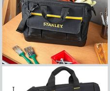 STANLEY Tool Bag with Heavy Duty Plastic Base