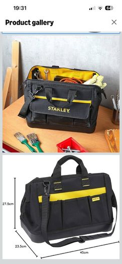 STANLEY Tool Bag with Heavy Duty Plastic Base