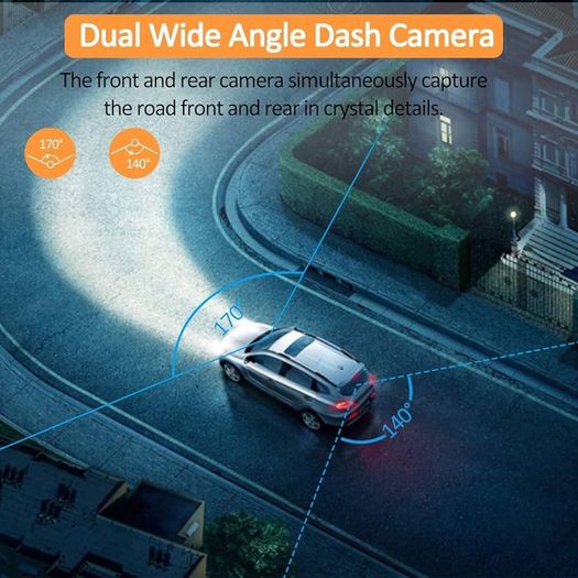 NEW SALE | Dash Cam for Cars Front and Rear and SD Card Included 1080P Full HD In Car Camera Dual Lens Dashcam for Cars 170 Wide Angle Sony Sensor with Loop Recording and G-sensor