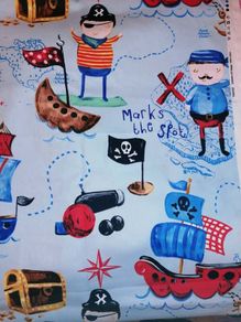 Fun Pirates Upholstery Fabric