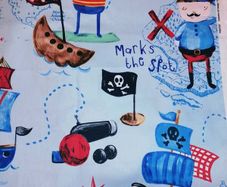 Fun Pirates Upholstery Fabric