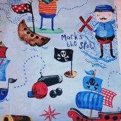 Fun Pirates Upholstery Fabric