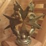 Rare antique 1920s Maltese Cross car mascot, D18 post 6e Image 4