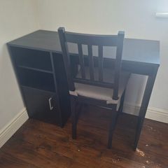 Desk and chair Ikea