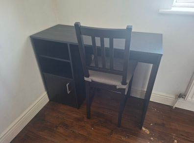 Desk and chair Ikea