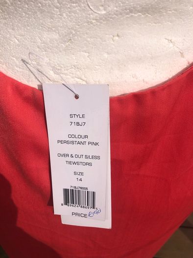 French Connection Coral Halter Dress Size 14