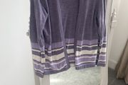 Lavender and Cream Edge to Edge Cardigan size 16