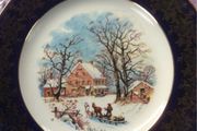 Winter Scene China Plate