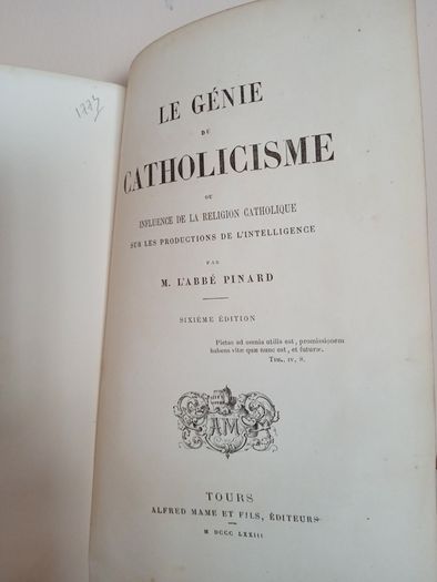 Le Genie Du Catholicisme by M. L'Abbe Pinard (AB519)