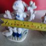 SET OF Boy & Girl PORCELAIN Figurines Blue / White. Image 6