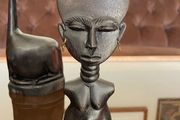 Vintage Petite Akan Akuaba Fertility Doll Ghana African Tribal Art Statue