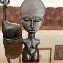 Vintage Petite Akan Akuaba Fertility Doll Ghana African Tribal Art Statue
