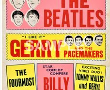 The Beatles Southport Odeon Concert Poster UK, 1963 A3 size repro..