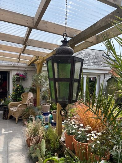 Large Antique Candle Lantern