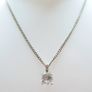 Vintage 925 Sterling Silver Pendant Necklace length 18" - 5,2g Image 2