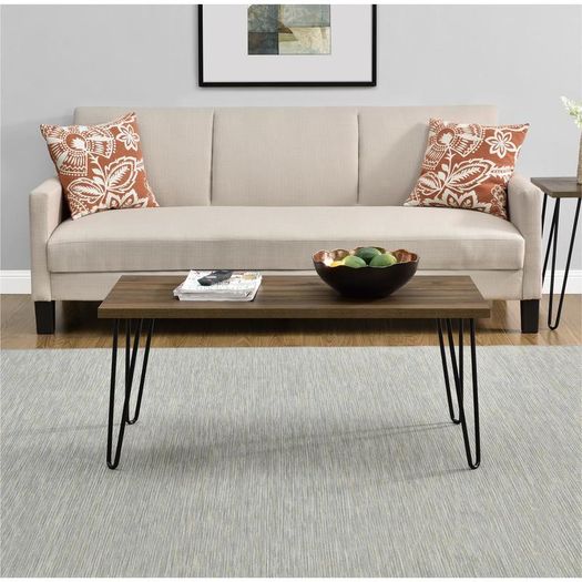 Dorel Owen Retro Coffee Table - Walnut - 5067396COMUK