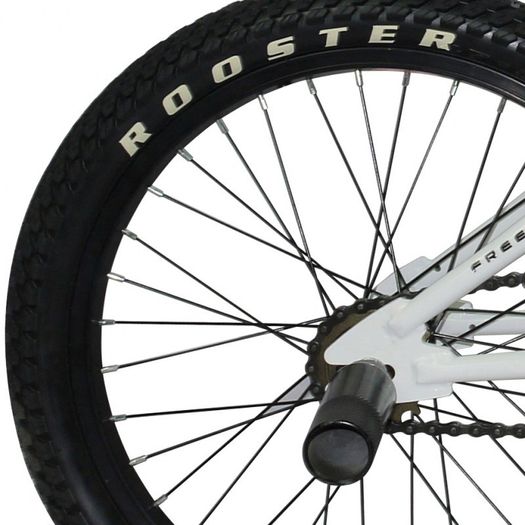 10" Rooster NO MERCY, 18" Wheel, White/Blue