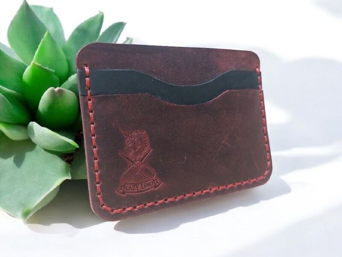 leather card holder