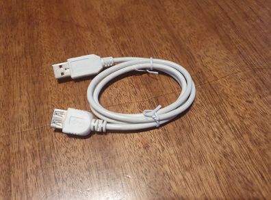 USB 3.0 Extension Cable, USB 3.0 Type A Female to Male, White, (LENGTH 1M)