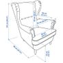 Armchair or armchairs , Ikea STRANDMON grey , wing chair , 120e Image 3