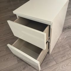 Locker - 2 Drawer - White