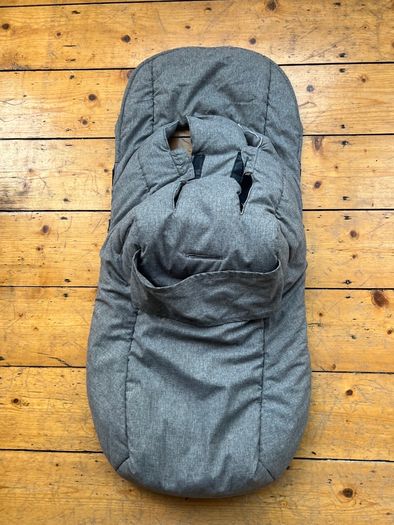 Bugaboo footmuff- fleece, grey melange