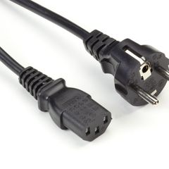 Power Cable CEE 7/7 to IEC C13 Schuko/Kettle