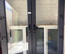 Grey PVC Patio Doors and windows