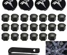 Tesla centre caps + nut covers (FREE POST)