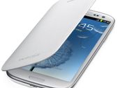Samsung Notebook Style Flip Cover Case for Samsung Galaxy S3 - Ceramic White