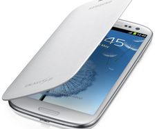 Samsung Notebook Style Flip Cover Case for Samsung Galaxy S3 - Ceramic White