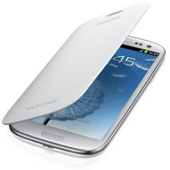 Samsung Notebook Style Flip Cover Case for Samsung Galaxy S3 - Ceramic White