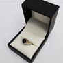 9ct Yellow Gold Onyx Heart Ring Image 3