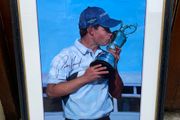 Signed Framed Golf Picture of PADRAIG HARRINGTON